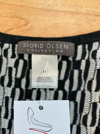Sigrid Olsen Collection Tussah Silk Blend Chain Link Knit Tank Top | Medium