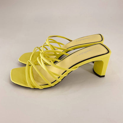 Lime Light Yellow Pre-Owned Ladies Sandals - Size 8 - Margaret’s Fine Consignment