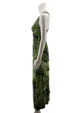 Japana Green Maxi Green Tropical Floral Sleeveless V-Neck Maxi Dress XS - Size XS