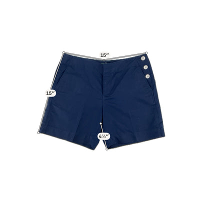 Lauren Ralph Lauren Nautical Cotton Shorts Size 4 Navy