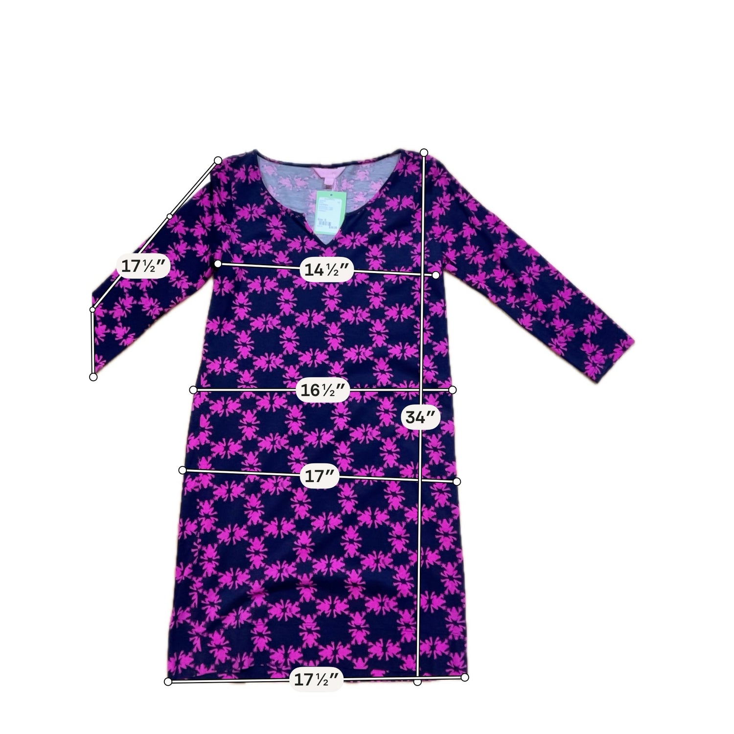 Lilly Pulitzer Sophie Dress Kiss and Tell Frog Print Navy Size Small