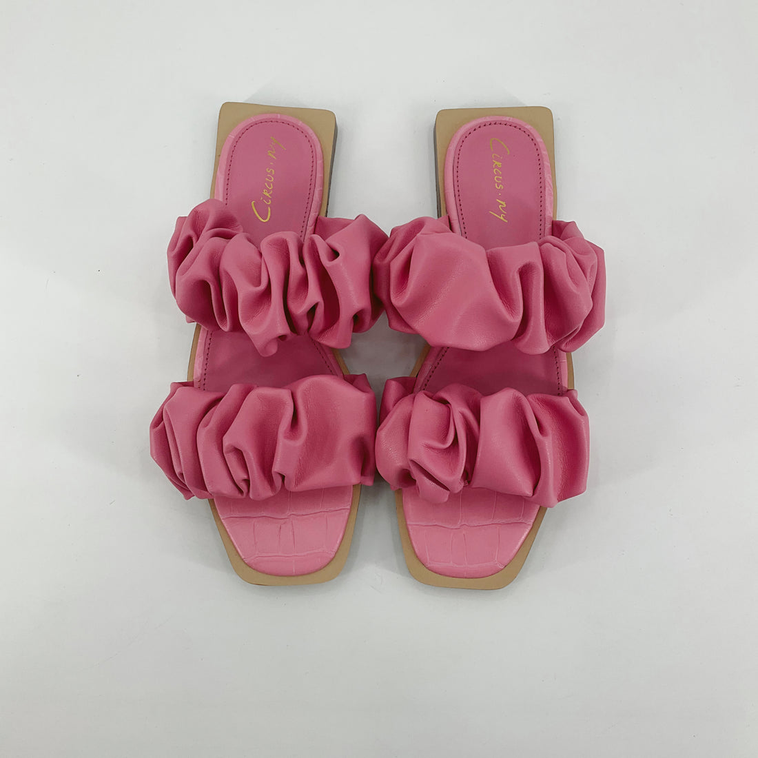 Circus by Sam Edelman Cybil Ruched Slide Sandal Pink Size 5 NWT