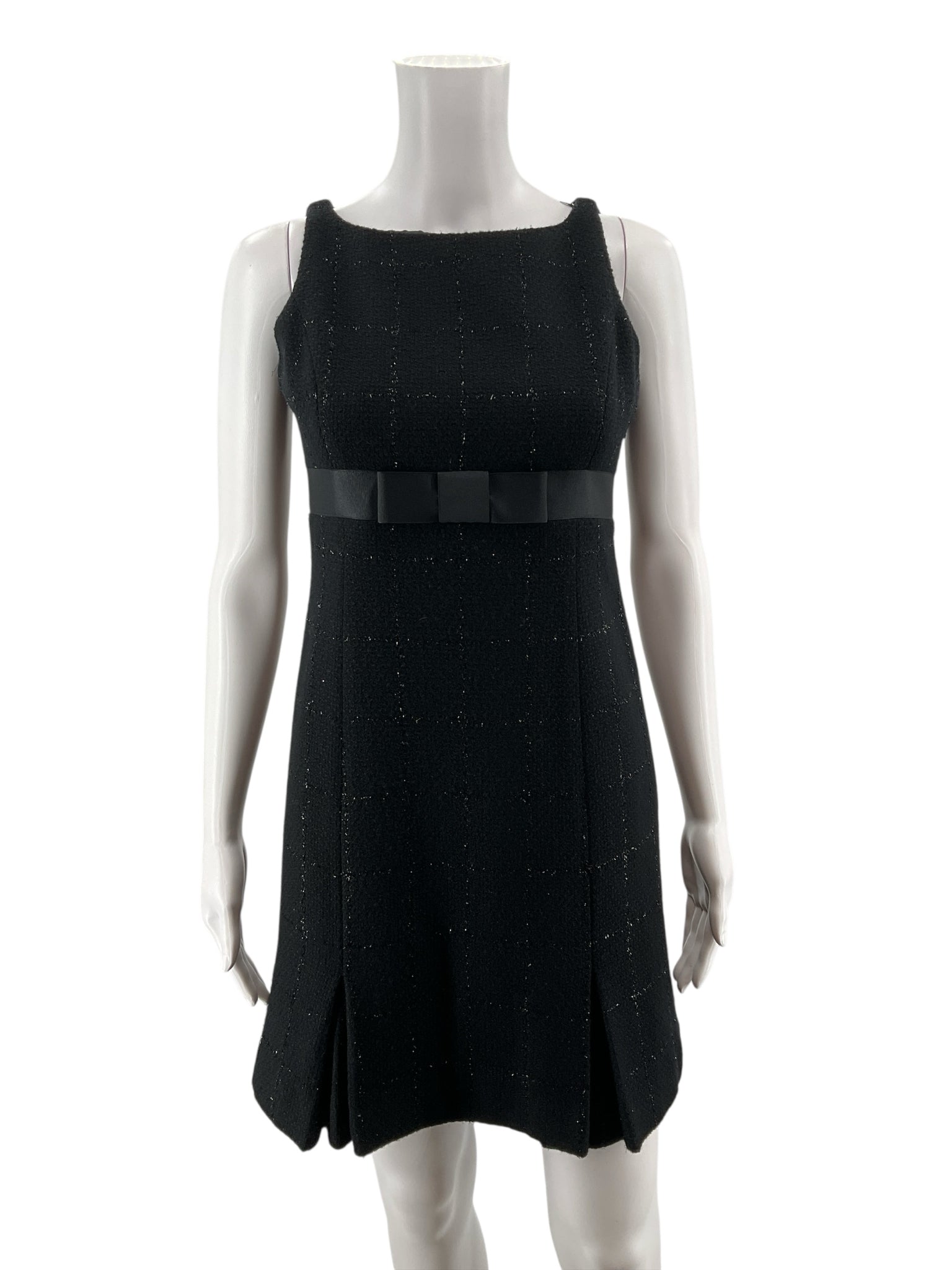 I.N.C. International Concepts Petite Black Sparkle Boucle Tweed Dress Size 2P