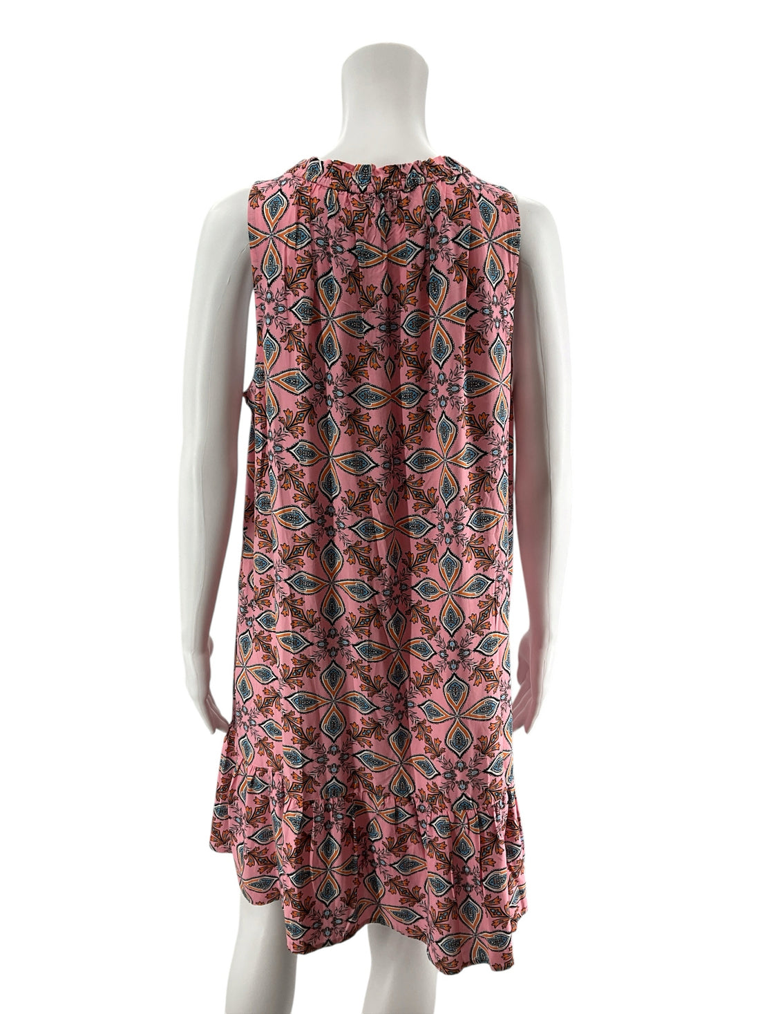 LOFT Paisley Print Tie Neck Sleeveless Shift Dress NWT Size Medium - ONLINE ONLY