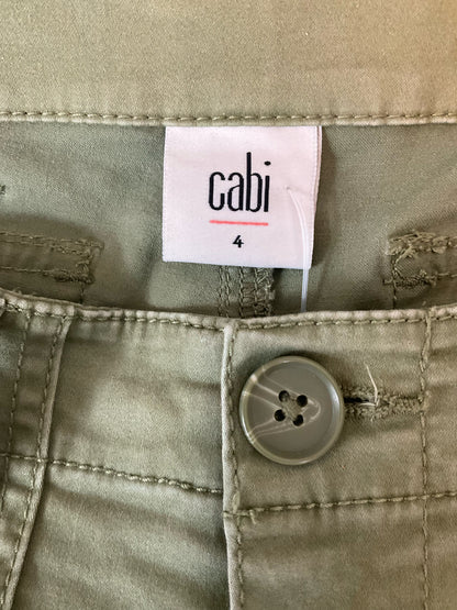 cabi Olive Pant Expedition Jogger Pants Size 4 Olive Green Cargo Utility Style 5076 - Size 4