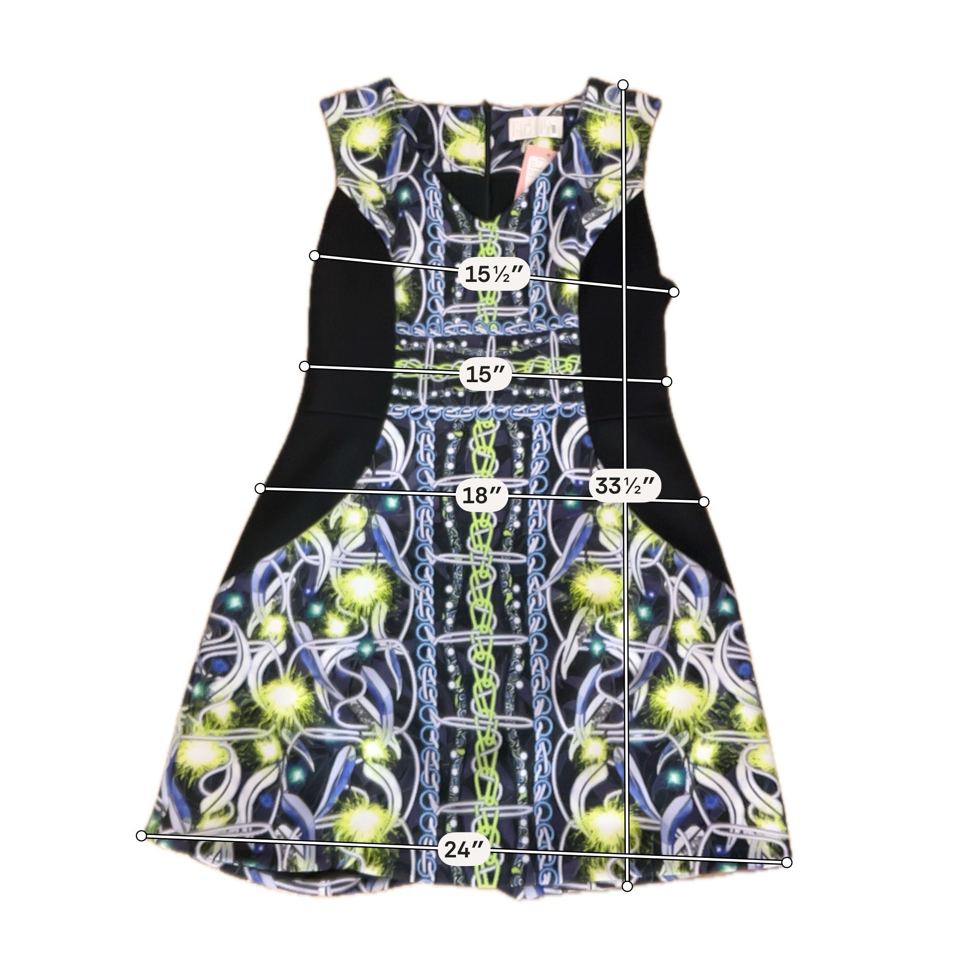 Peter Pilotto Pallas Chain Print Jacquard Dress UK 14 US 10