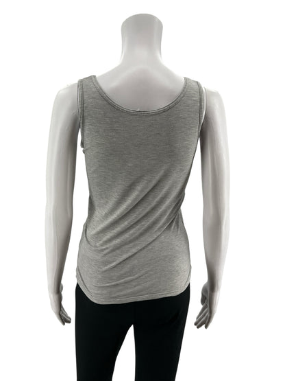 Heather Gray Modal Spandex Blend Soft Stretch Tank Top Size Medium