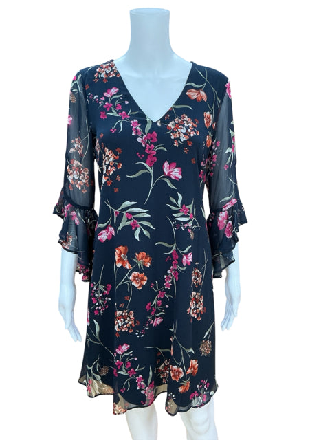 Calvin Klein Floral Bell Sleeve Shift Dress NWT Size 8