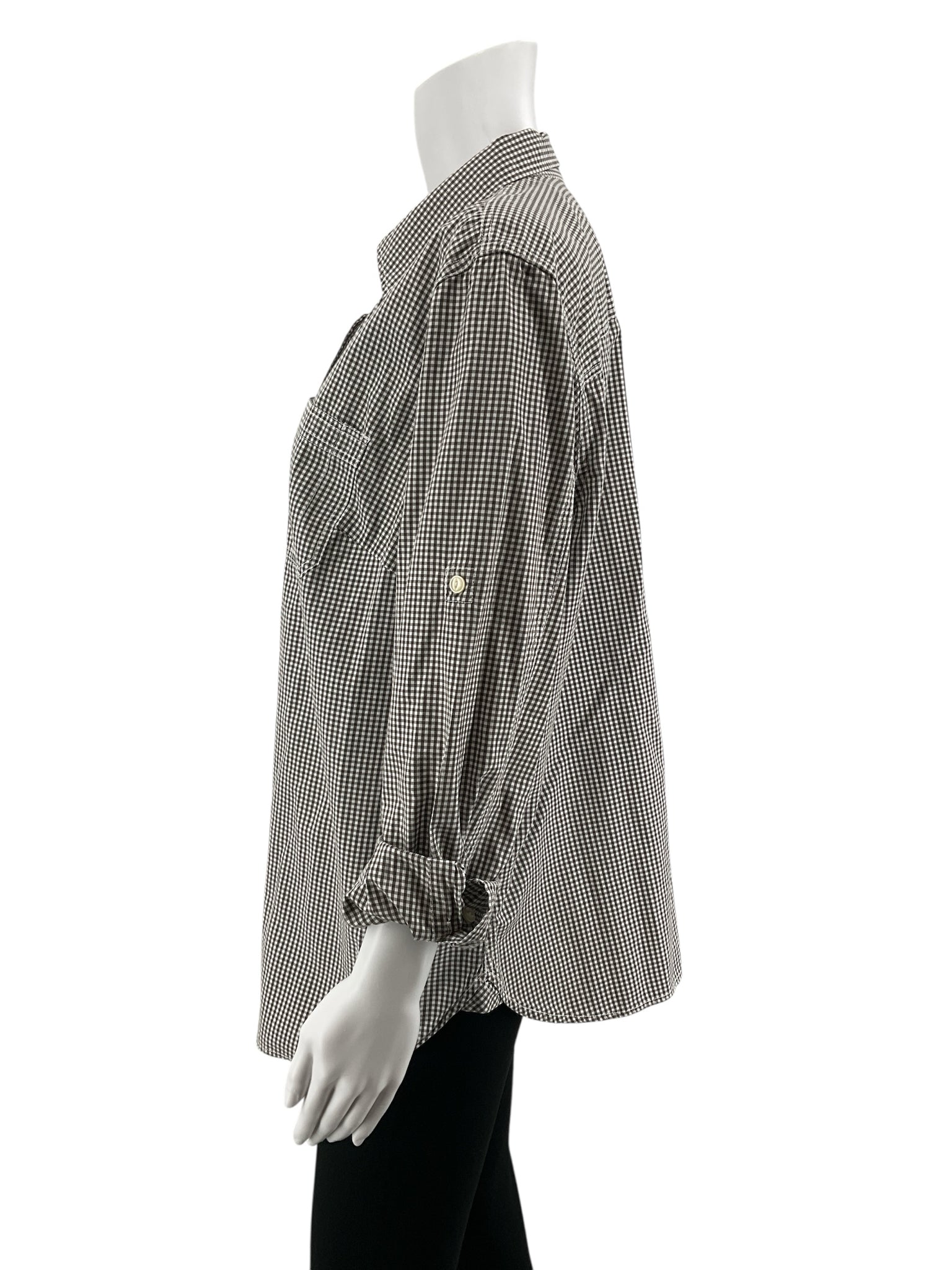 Lauren Ralph Lauren Jeans Co. Brown Gingham Checkered Button-Down Shirt XL
