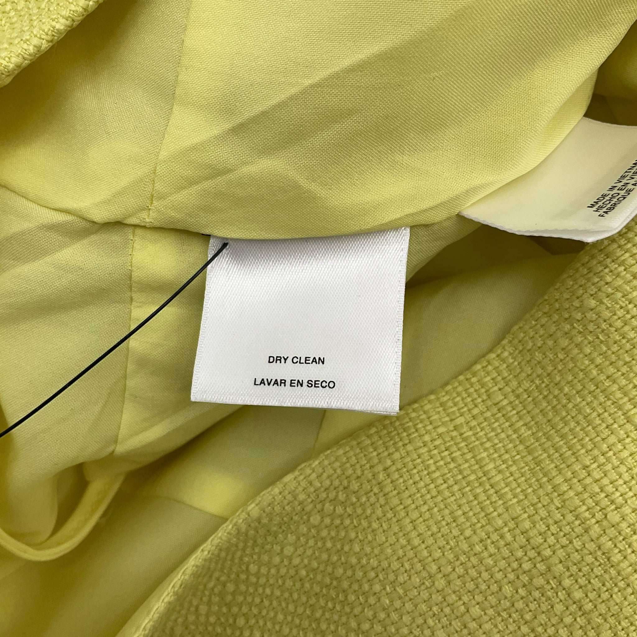 Kasper Yellow Textured Dress Size 16 - info