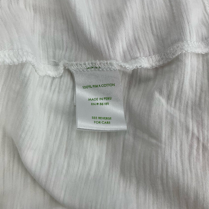 Lilly Pulitzer White Ruffle Pre-Owned Ladies Top - Size XS - Margaret’s Fine Consignment