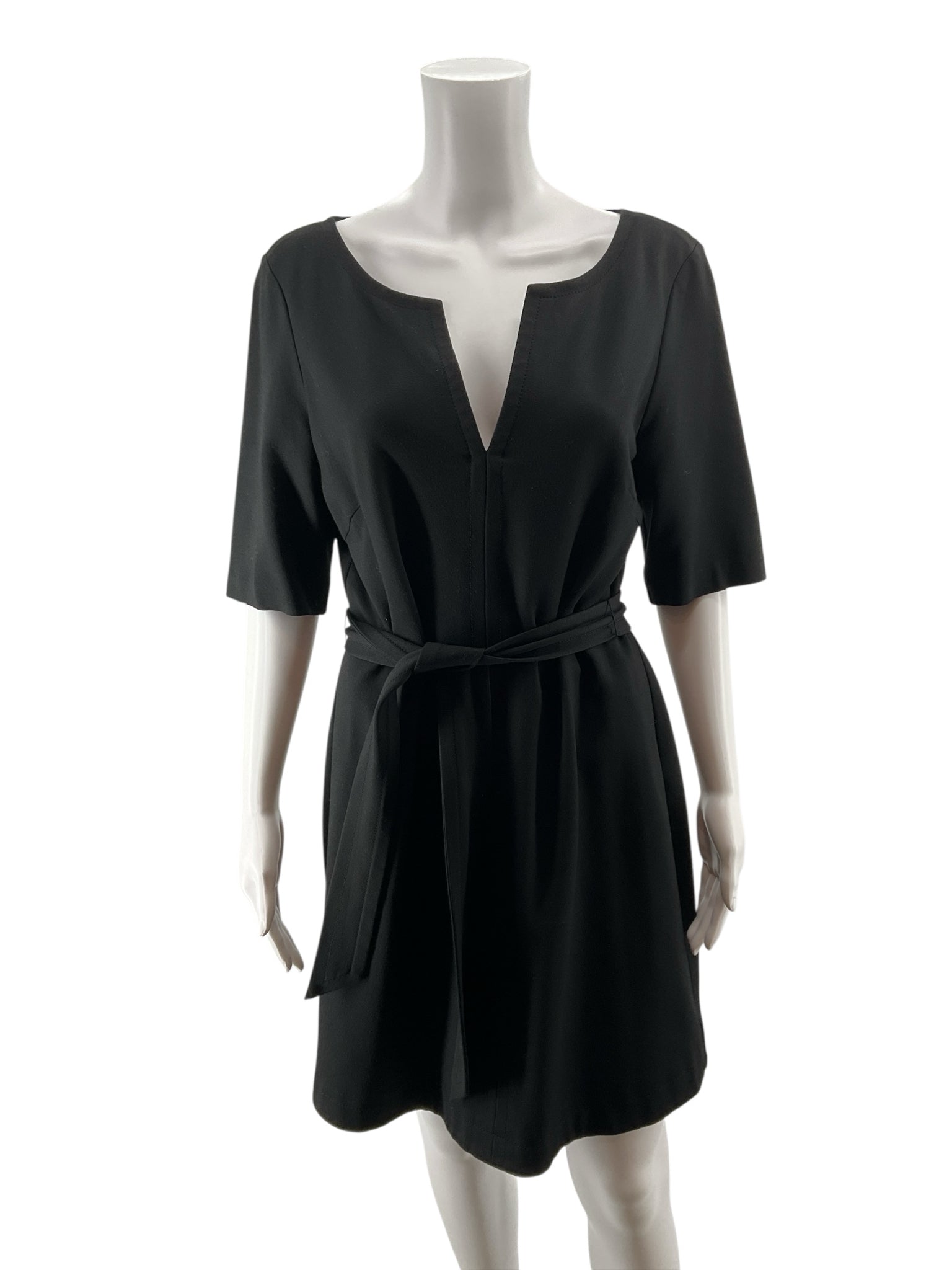 Trina Turk Contessa Belted Sheath Dress Black Size 10