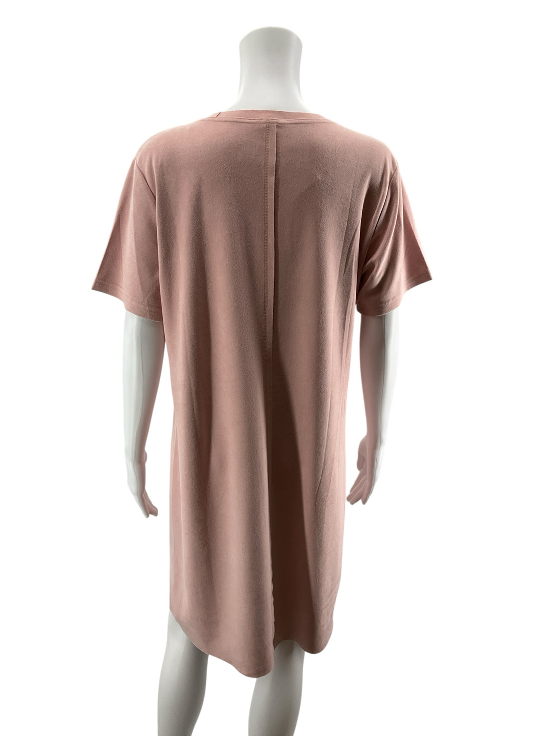 Joh Blush Pink Faux Suede T-Shirt Dress | Size Medium
