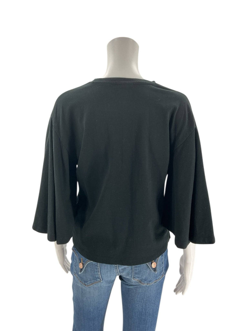 WHO WHAT WEAR Black Top - Size Small - Margaret’s Fine Consignment