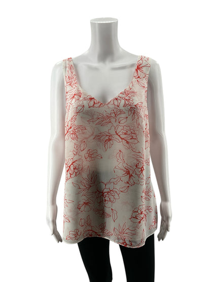 Cabi Sunkissed Cami Floral V-Neck Tank Top Size Medium