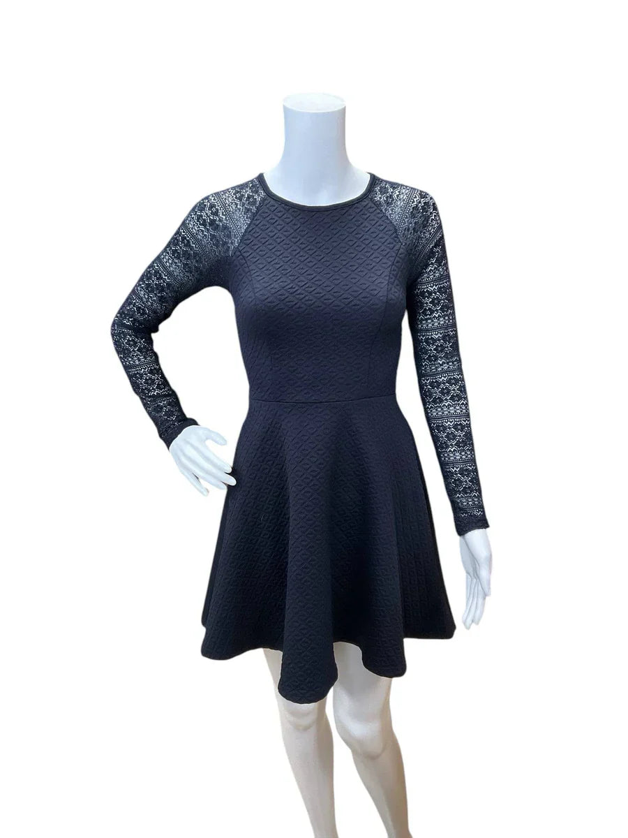Navy solid pre-owned ladies dress by Altar&