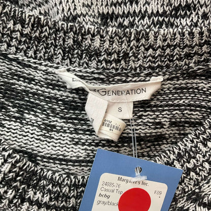 BCBG Gray/Black Heathered Pre-Owned Ladies Top -Size Small - Margaret’s Fine Consignment