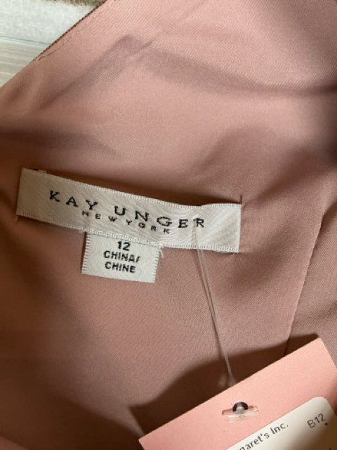 Kay Unger mauve Dress Size 12 mauve Solid Pre-Owned Ladies New With Tags Dress - Size 12