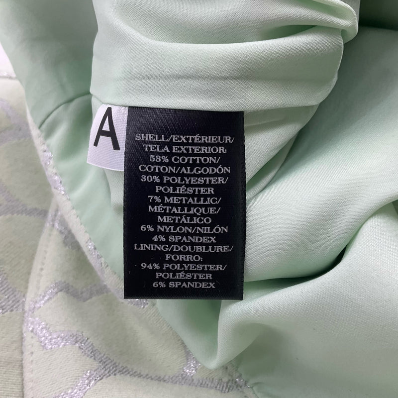 Ann Taylor Lime/Silver Print Ladies Pre-Owned Pants - Size 6 - Margaret’s Fine Consignment