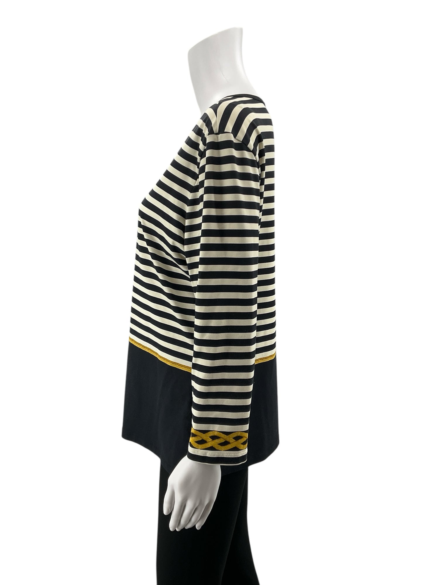 J. McLaughlin Catalina Cloth Nautical Rope Print Tunic Top Size XL