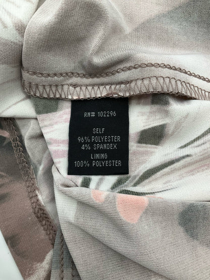 Connected Apparel Mauve/Purple Floral Pre-Owned Ladies Dress - Size 4 Petite