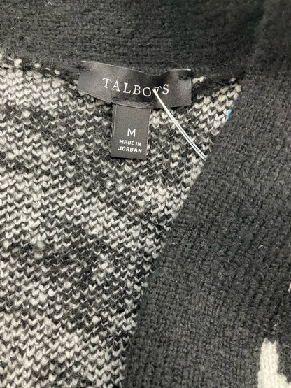 Talbots White/Black Houndstooth Pre-Owned Ladies Shrug - Size Medium