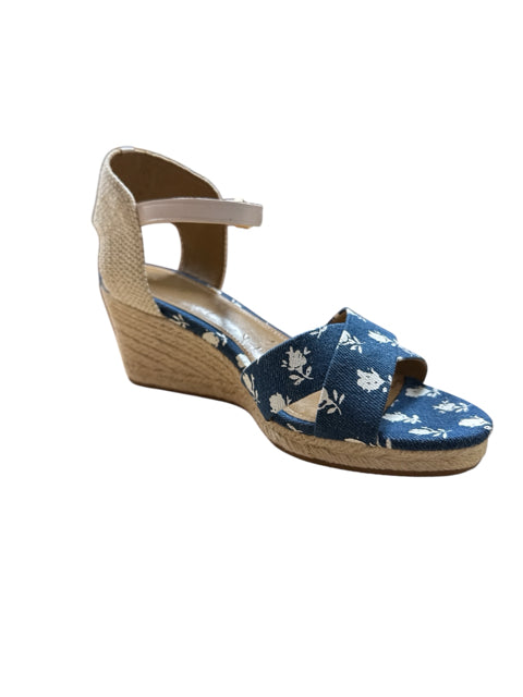 A New Day Floral Espadrille Wedge Sandals | Size 9