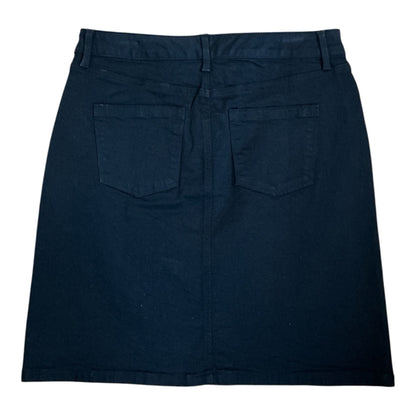 Talbots Flex Denim Performance Stretch Skirt Black Size 8