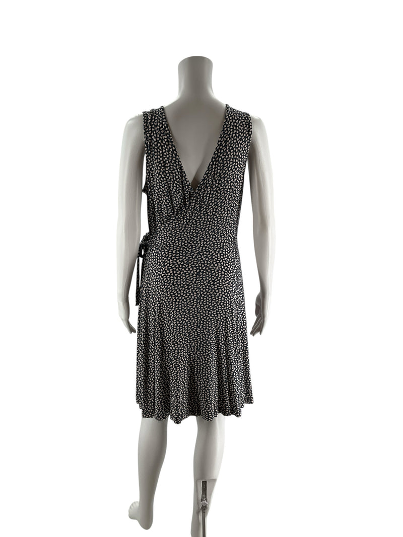 Lascana Navy/Pink Print Pre-Owned Ladies Dress - Size Small