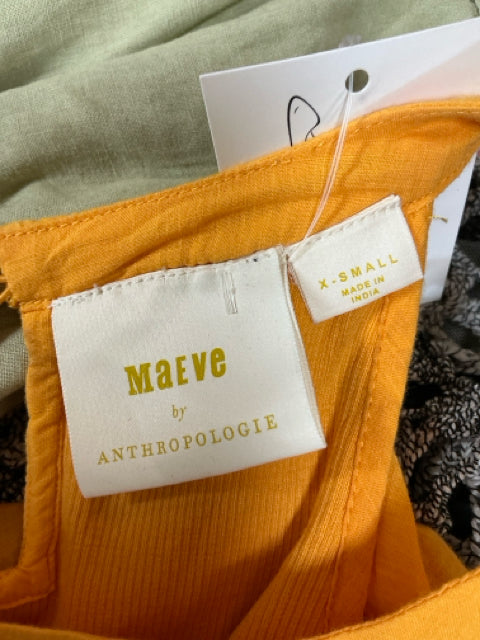Maeve by Anthropologie Ruffle Cold Shoulder Top Size XS - ONLINE ONLY