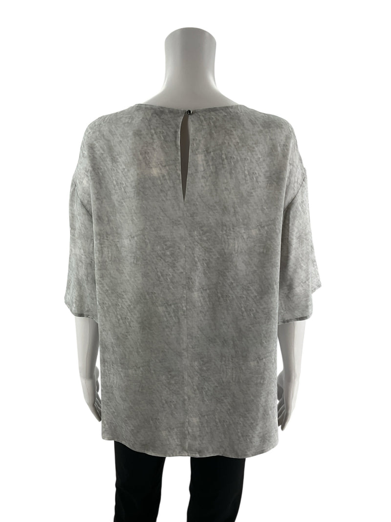 Etcetera Gray Print Pre-Owned Ladies Top - Size 10
