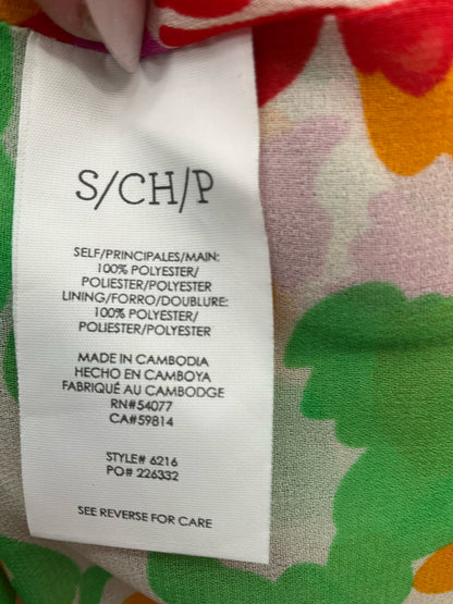 Cabi Red, Yellow &amp; Green Floral Sleeveless Dress – Women’s Size Small - ONLINE ONLY