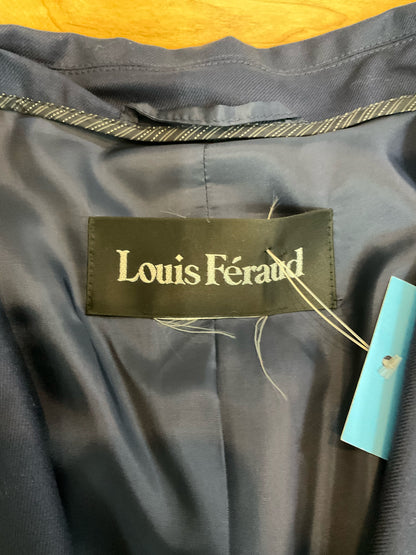 Louis Feraud Vintage Navy Blue Single Breasted Blazer Jacket Size 14