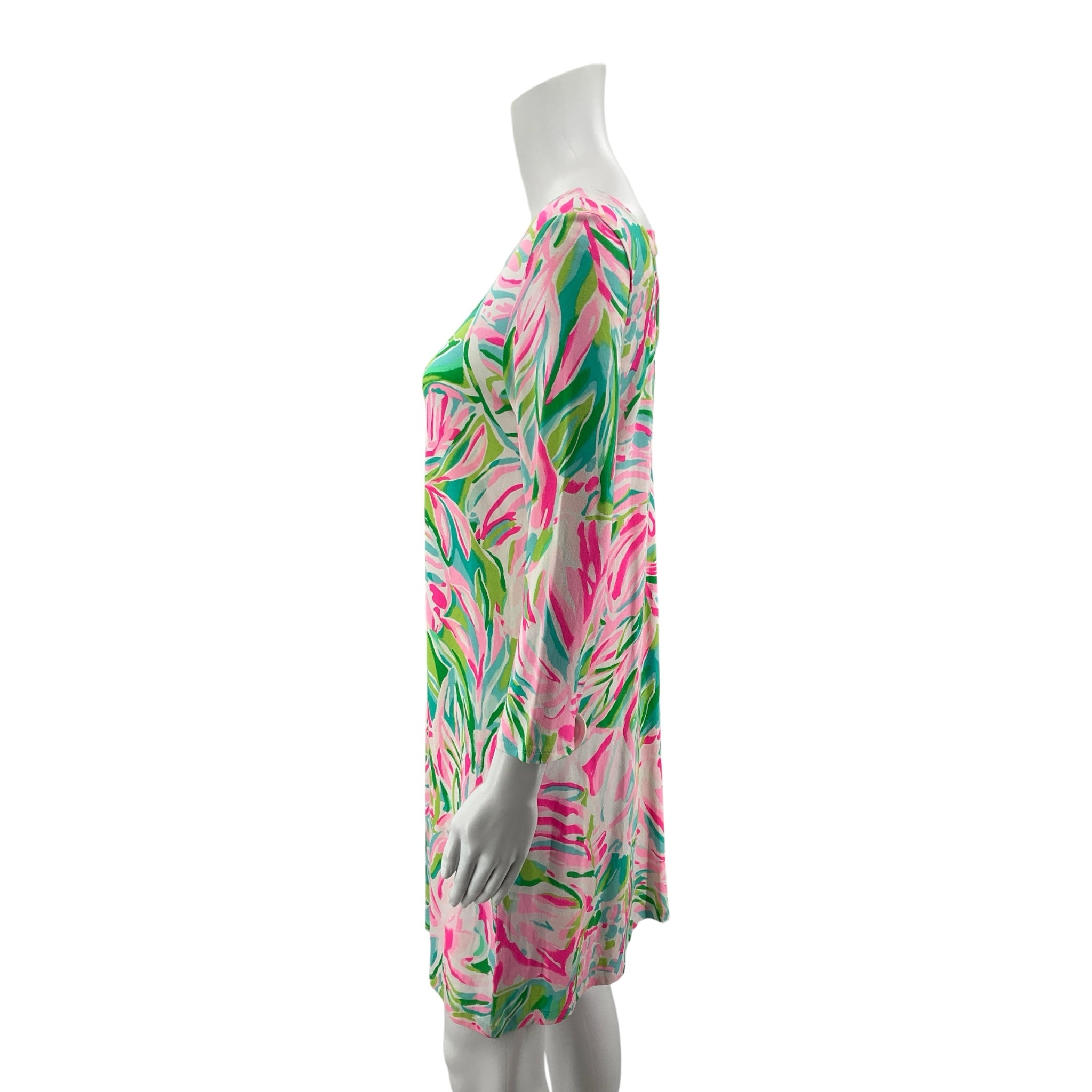 Lilly Pulitzer Nevie Dress Multi Casa Del Sol Floral Tunic Size Small