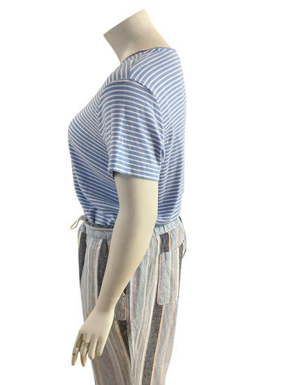 Vineyard Vines Striped Pima Cotton Modal Tee Size 3X Blue White