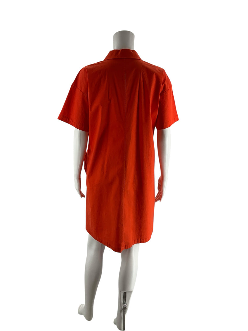 Eileen Fisher Orange Pre-Owned Ladies Dress - Size Small
