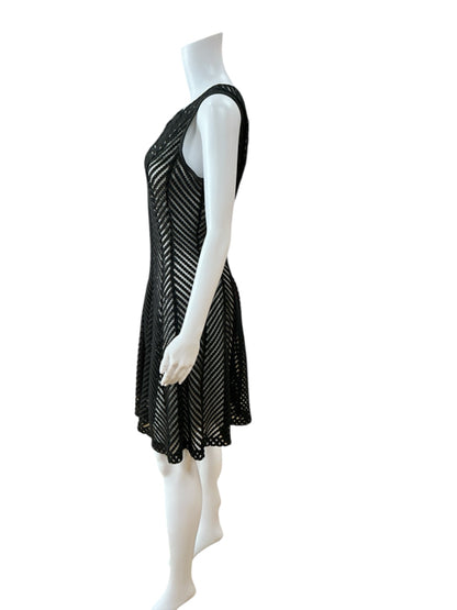 Calvin Klein Black/White Pre-Owned Ladies Dress - Size 10