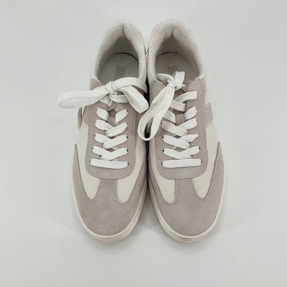 Chelsea &amp; Violet Club Suede Leather Sneakers White Gray Size 9.5