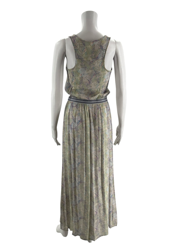 Sita Murt Yellow/Purple Floral Pre-Owned Ladies Dress - Size Small