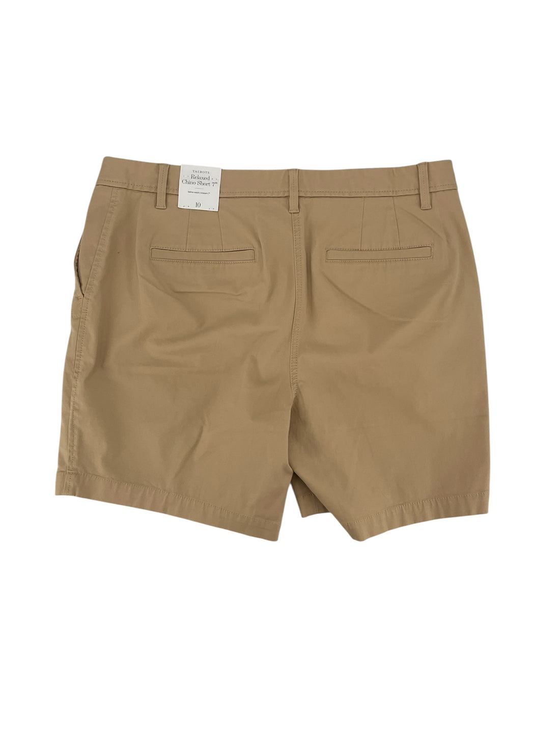Talbots Relaxed Chino Shorts 7" Khaki Supersoft NWT Size 10