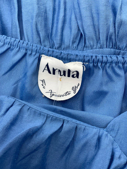 Arula Blue Solid Pre-Owned Ladies Dress - Size XL