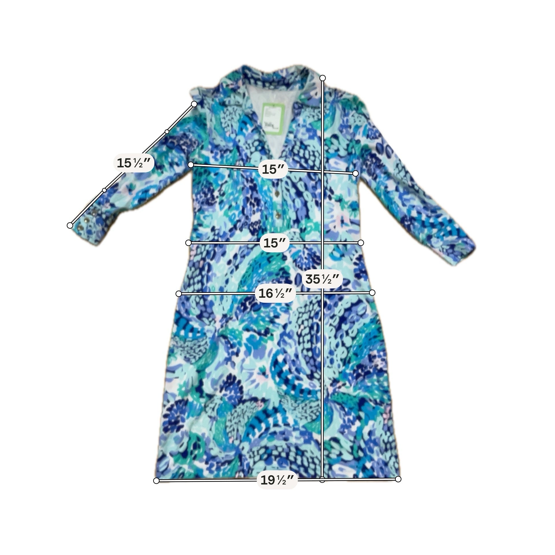 Lilly Pulitzer Skipper Popover Dress XS In The Vias Print Tunic