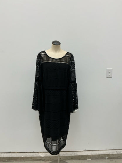Antonio Melani Bella Black Lace Bell Sleeve Dress Size 14 - ONLINE ONLY