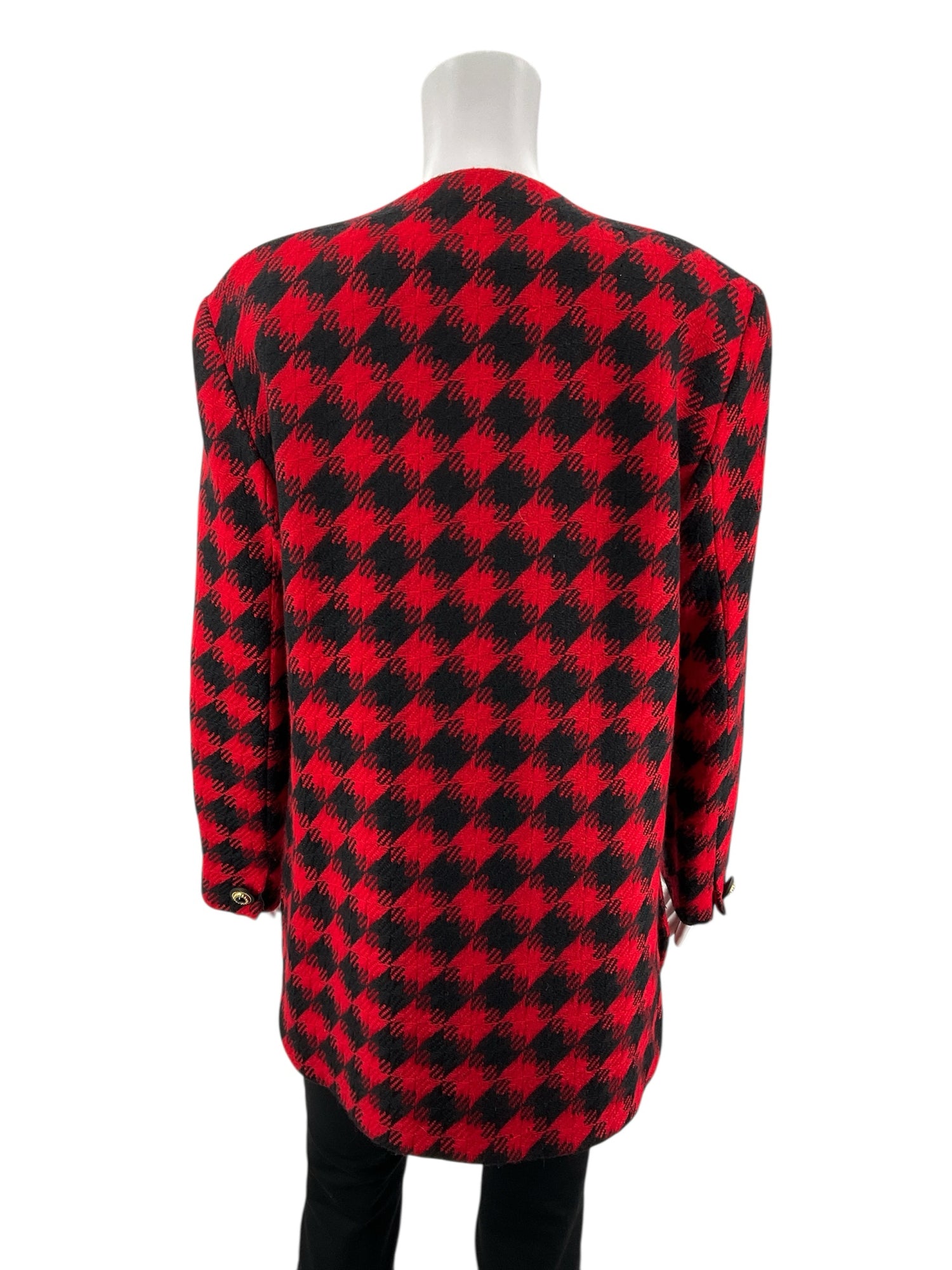 Mr.Jax Black/Red Print Pre-Owned Ladies Jacket - Size 10 - Margaret’s Fine Consignment