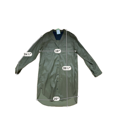 Rag &amp; Bone Archer Army Green Utility Shirt Dress Size Large