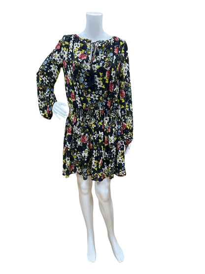 Banana Republic Size S navy/multi Floral Dress