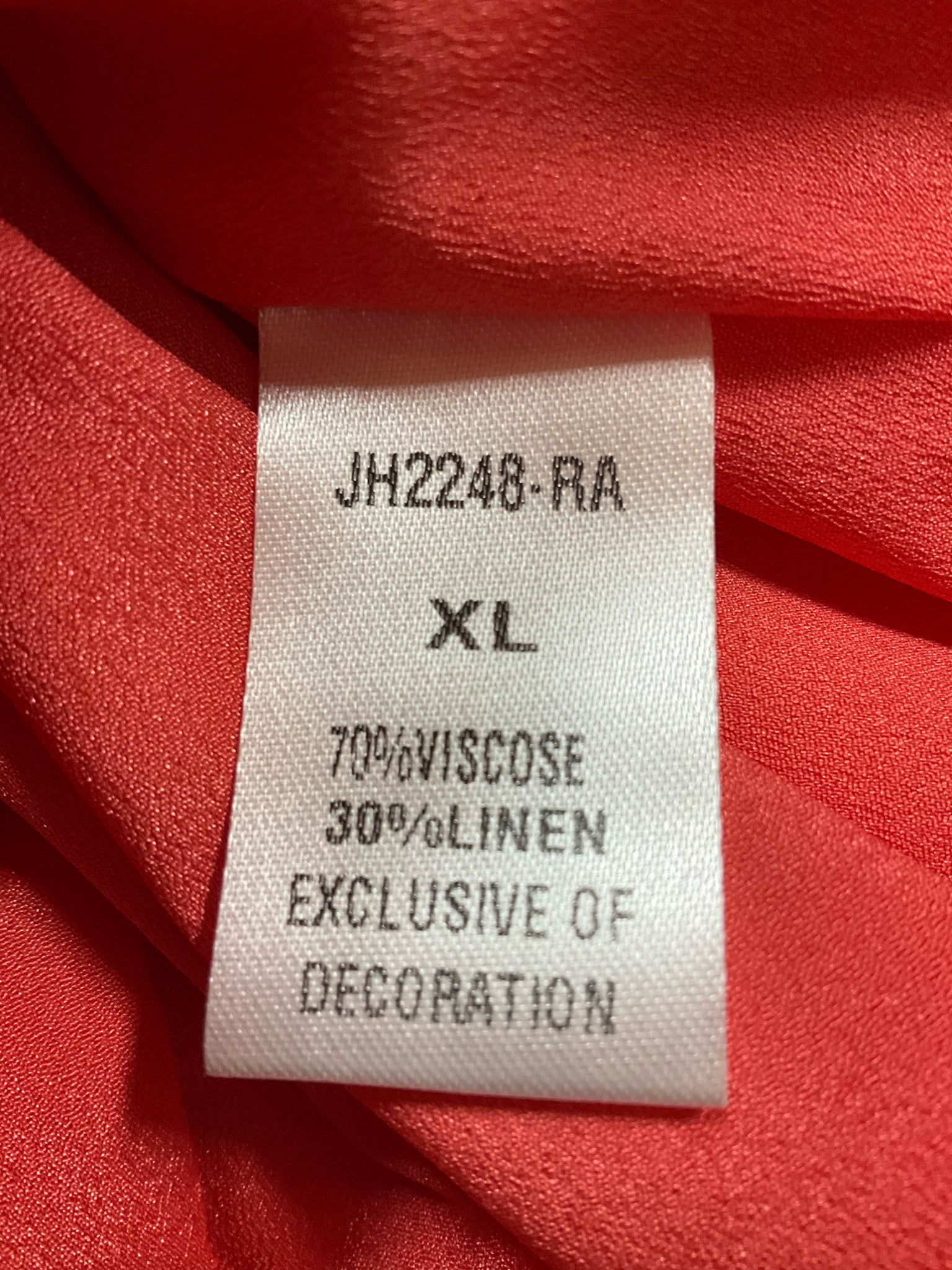 THML Colorblock Stripe Tie-Back Swing Dress Size XL 16 Pink Red