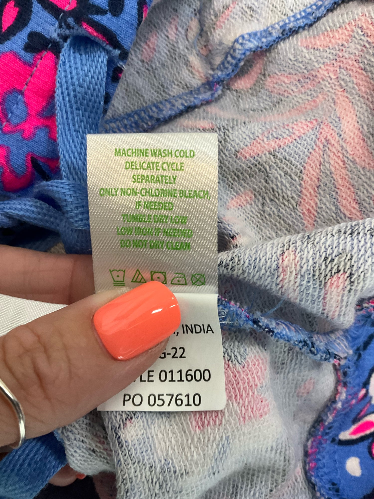 Lilly Pulitzer Luxletic Coralie Top Blue Peri Lapis Lazuli Floral Size Large