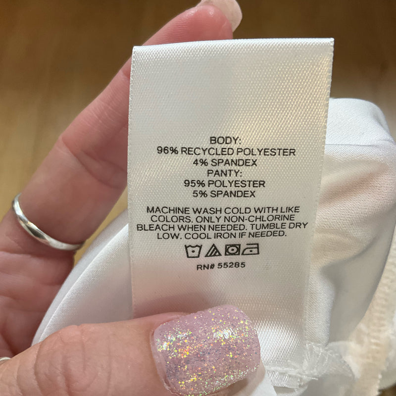 Express White Short Sleeve Bodysuit – Size XL, New with Tags - Margaret’s Fine Consignment