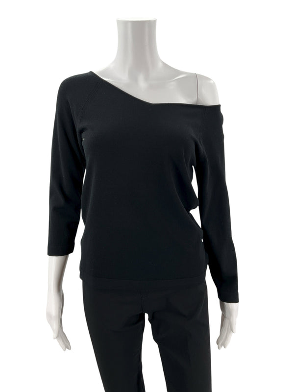 Ann Taylor Black Pre-Owned Ladies Top - Size Medium